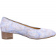 Escarpin GRAZ   gris/bleu ciel irisé ballerine 11838 de ARA femme colorée