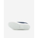 Basket de ADIGE cuir lisse Blanc à élastique  QUANTON  V1 semelle 3cm