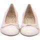 Bari Ballerines de ARA 43721 Cuir  beige/bout beige cloud camel, talon cubain, noeud décolleté