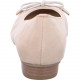 Bari Ballerines de ARA 43721 Cuir  beige/bout beige cloud camel, talon cubain, noeud décolleté