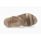 Sandales nu pieds confortable compensés PIETRA de MEPHISTO Mobil’s cuir Beige/Léopard