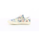 Chaussures Femme GODY MULTICOLOR PAINTING baskets en toile fantaisie multicolore élastique + scratch