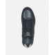 Baskets ou sneakers pour homme de GEOX confortable design en cuir/nubuck Bleu Marine avec lacet +zip RENAN