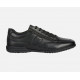 Baskets ou sneakers pour homme de GEOX confortable design en Cuir Noir lisse lacet +zip TIMOTHY