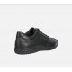 Baskets ou sneakers pour homme de GEOX confortable design en Cuir Noir lisse lacet +zip TIMOTHY