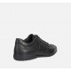 Baskets ou sneakers pour homme de GEOX confortable design en Cuir Noir lisse lacet +zip TIMOTHY