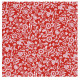 LIBERTY SPIRIT Lacets 120cm ou 90 cm SLIWILS - embout métallique Feuilles FLORAL  Rouge/Blanc