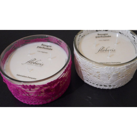 Bougie parfumée 450g /dentelle Bougie parfumée 450g /dentelle