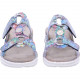 Mules ARA Tampa bleu 12-47210-72 motif joyeux multicolore talon compensé en bleu semelle blanche sport