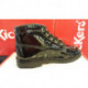 KICK COL de KICKERS en cuir vernis noir bottine lacet emblématique la légende de kickers