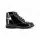 KICK COL de KICKERS en cuir vernis noir bottine lacet emblématique la légende de kickers