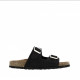 Mule ou claquette avec 2 boucles 3524-8 Maison de l’Espadrille NOIR plate, femme, mode