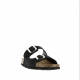 Mule ou claquette avec 2 boucles 3524-8 Maison de l’Espadrille NOIR plate, femme, mode