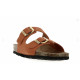 Mule ou claquette avec 2 boucles 3524-8 Maison de l’espadrille ORANGE plate, mode, femme