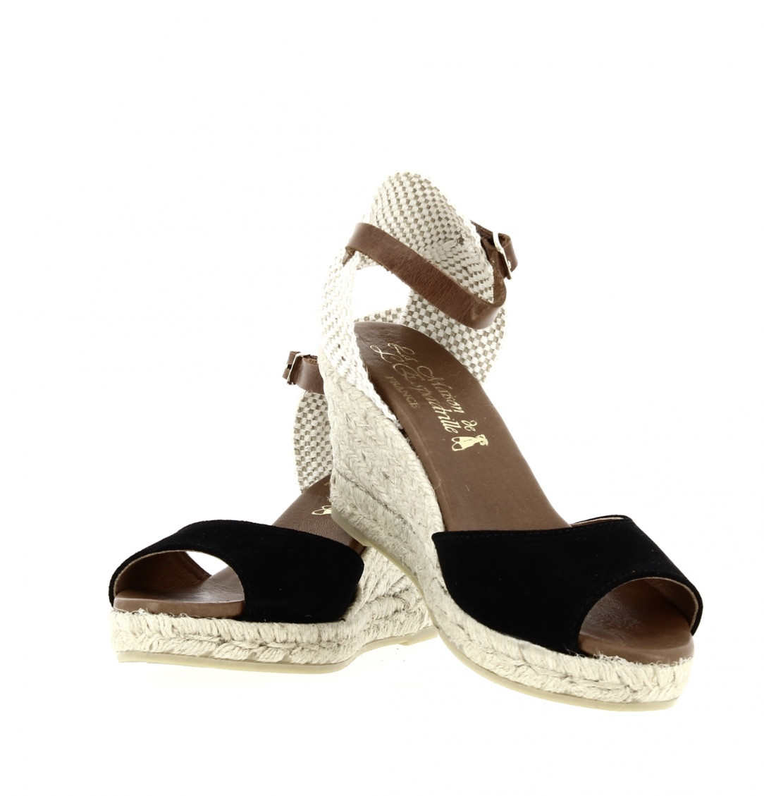 Espadrille clearance talon noir