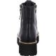 Bottines KOPENHAGEN 16711-01 cuir noir LACET + ZIP semelle épaisse et crantée mode femme