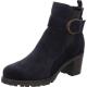 Bottine femme MANTOVA 47371-62 Cuir velours bleu Marine Hightsoft talon bottier