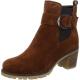 Bottine femme MANTOVA 47371-65 Cuir velours Cognac Hightsoft talon bottier