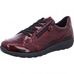 Basket ARA 26302-80 lacet + Zip HIGH SOFT  MERANO  cuir vernis Lack Murano chianti Rouge