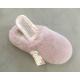 Mule d'interieur plate façon fourrure ANAIS 121 ROSE