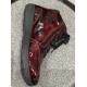 Basket montante ARA 26306  lacet + Zip HIGH SOFT  MERANO  cuir vernis Lack Murano chianti noir/bordeaux rouge
