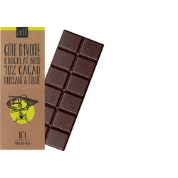 Tablette N°1 Chocolat Noir 70% Côte d'Ivoire