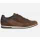 Baskets ou sneakers pour homme de GEOX U164GE  confortable design en cuir/nubuck Cognac avec lacet +zip RENAN
