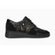 Mephisto chaussures confortables lacets zip femme IASMINA noir/ mordoré basket sport chic