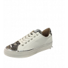 Basket de ADIGE cuir lisse Argenté Éclair Pearl  QUENTIN V3 semelle 3cm