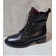 Bottines KARDIESSE METAMORF'OSE Femme Noir/Bordeaux Bicolore plata lacet + zip