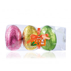 Sachet de 3 gros oeufs Pâques 255g - Jeff de Bruges