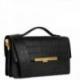 Sac Pochette Lancaster Exotic Croco Lee Noir