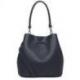 SAC SEAU EPAULE LANCASTER PUR & ELEMENT CITY BLEU FONCE/ARGENT