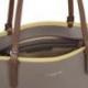 Sac Cabas Epaule Lancaster Smooth Taupe Gingembre