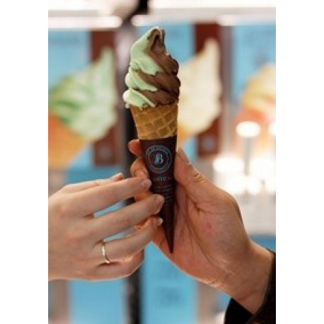 Glace simple en cornet ou en pot