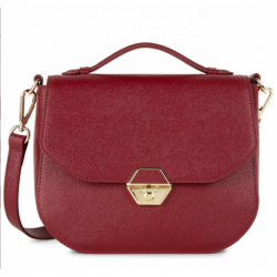 Sac Besace Lancaster Delphino Rouge