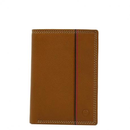 Mini Portefeuille Homme Serge Blanco Vancouver Cuir Cognac