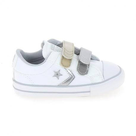 Converse blanche 2025 argent
