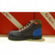 KICK COL de KICKERS en cuir nubuck 2 tons de bleu