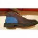 KICK COL de KICKERS en cuir nubuck 2 tons de bleu