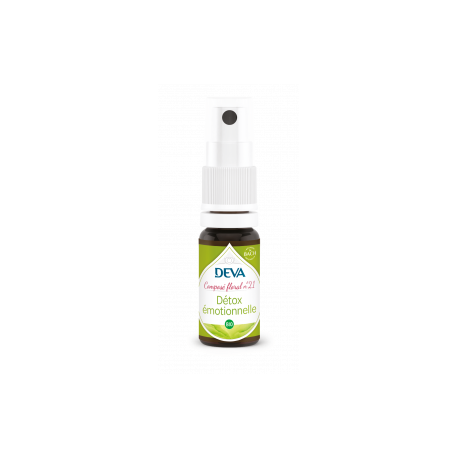 DEVA Composé floral N°21 - Détox émotionnelle - spray 15 ml DEVA Composé floral N°21 - Détox émotionnelle - spray 15 ml