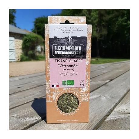 Tisane Glacée Citronnée Bio 60G - Le comptoir d'herboristerie