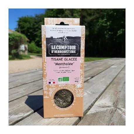 Tisane Glacée Mentholée Bio 60G - Le comptoir d'herboristerie