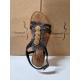 Sandale METAMORF'OSE by ELUE PAR NOUS tout Cuir Noir EDATCHA plate, fantaisie, mode femme