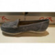 Mocassin souple et confortable de ARA 30865 cuir NUBUCK BLEU JEAN perforé MONTE