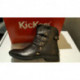 Boot's de KICKERS en cuir noir cloutés GROOVINGS mode et confortable