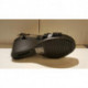 Sandale compensée de GEOX D NRW RORIE D ou D 73P3B en cuir vernis noir