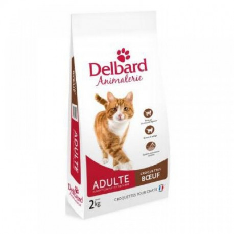CROQUETTES DELBARD CHAT ADULTE BOEUF 2KG CROQUETTES DELBARD CHAT ADULTE BOEUF 2KG