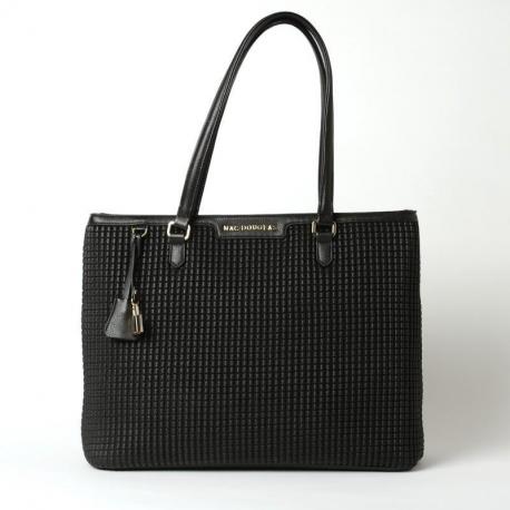 SAC PORTE EPAULE TAOS BRYA M MAC DOUGLAS NOIR MATELASSE