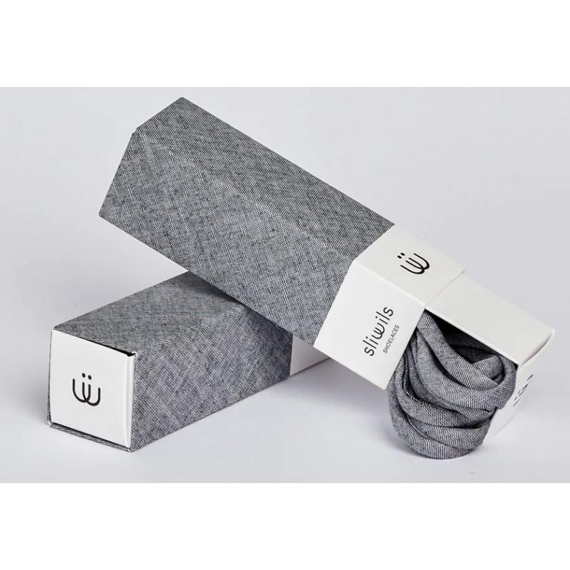 MANHATTAN Lacet 120 ou 90 cm SLIWILS Gris Souris embout metallique